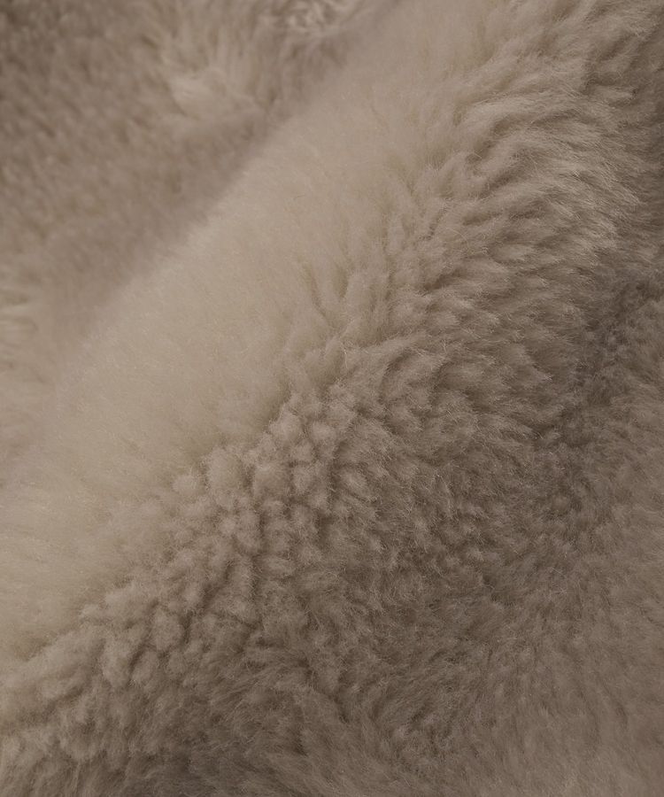 earth music&ecology「ノーカラーフェイクムートンコート」|ノーカラーコート|