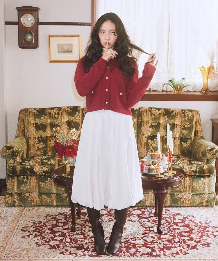 earth music&ecology「バルーンミディスカート」|スカート|