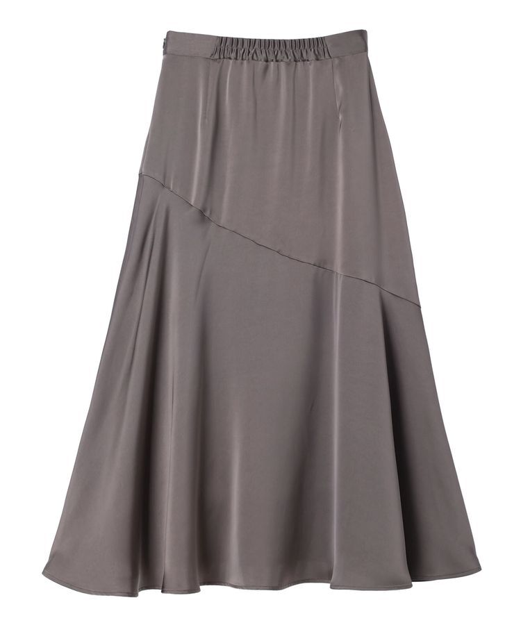 YECCA VECCA「アシメマーメイドサテンスカート」|スカート|