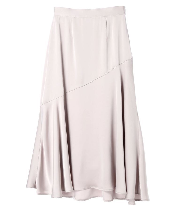 YECCA VECCA「アシメマーメイドサテンスカート」|スカート|