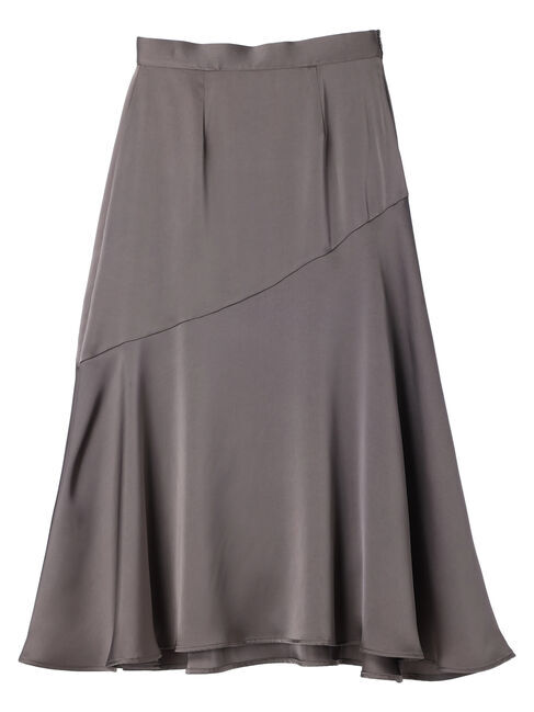 YECCA VECCA「アシメマーメイドサテンスカート」|スカート|