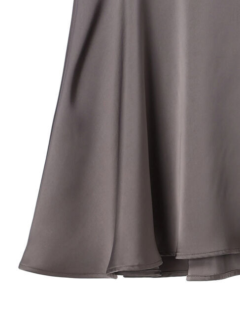 YECCA VECCA「アシメマーメイドサテンスカート」|スカート|