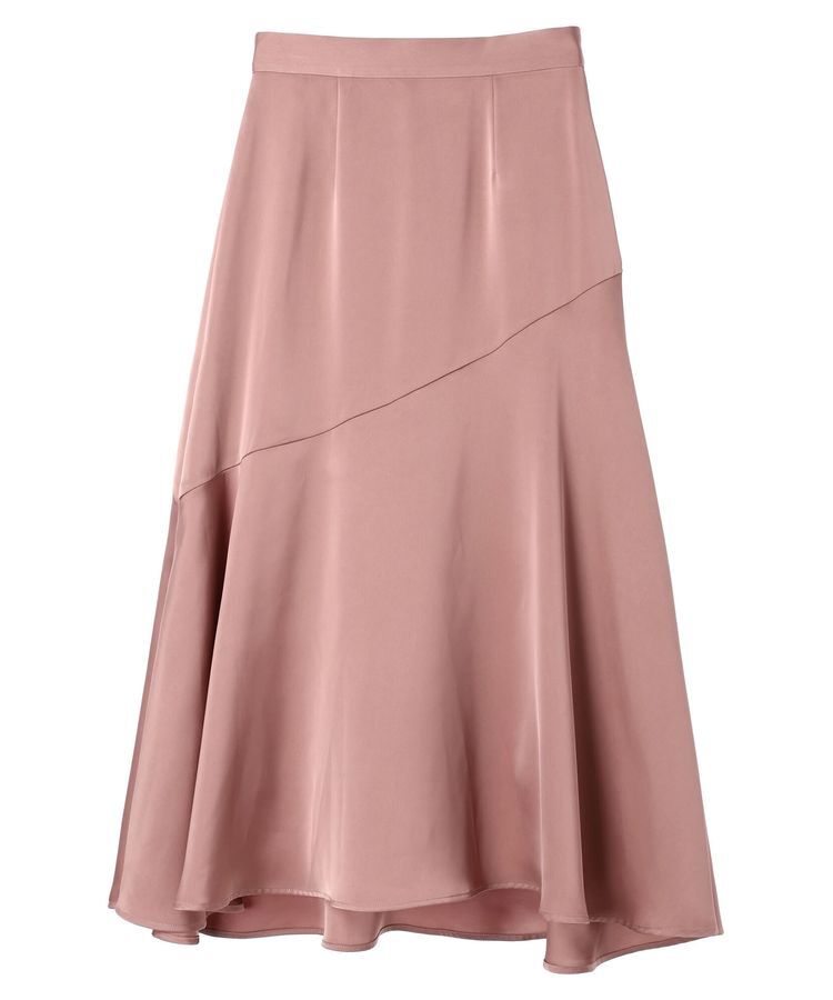 YECCA VECCA「アシメマーメイドサテンスカート」|スカート|