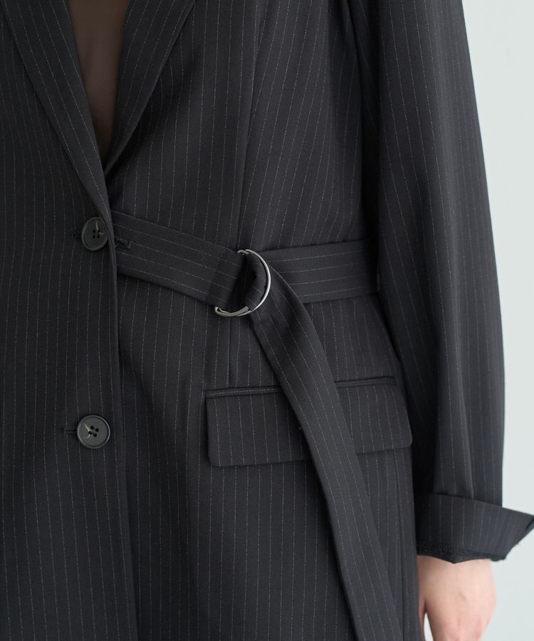 YECCA VECCA「2wayアシメデザインロングジャケット」|テーラードジャケット|