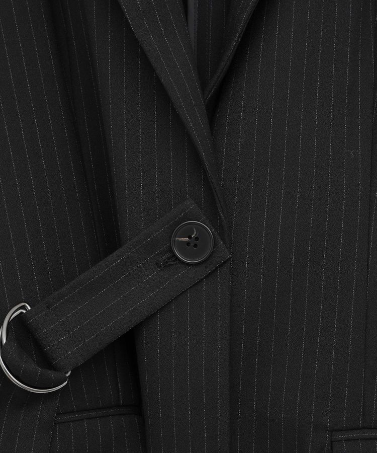 YECCA VECCA「2wayアシメデザインロングジャケット」|テーラードジャケット|