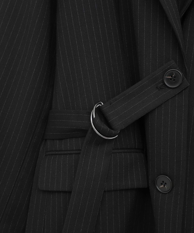 YECCA VECCA「2wayアシメデザインロングジャケット」|テーラードジャケット|