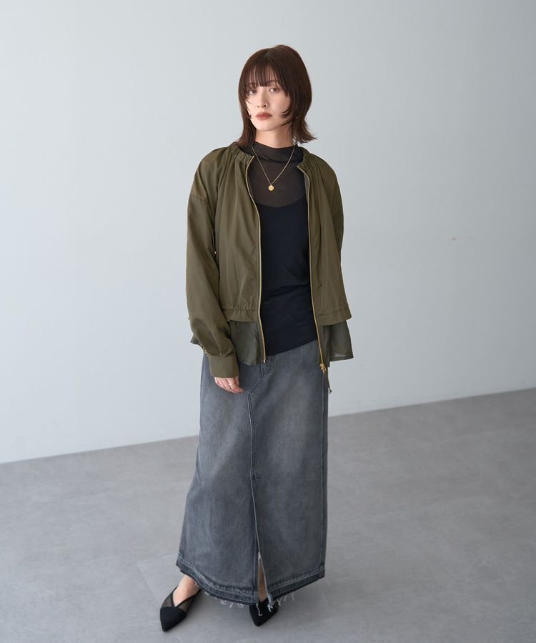 Editt by YECCA VECCA「ロングデニムスカート」|タイト|