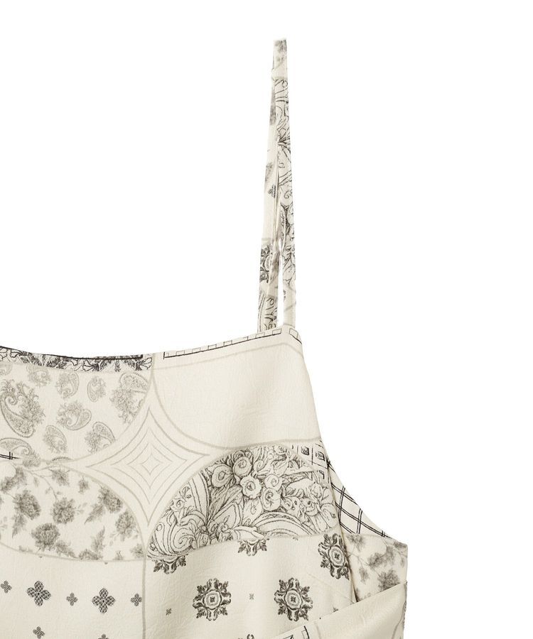 YECCA VECCA「スカーフ柄オーバーキャミ」|キャミソール|