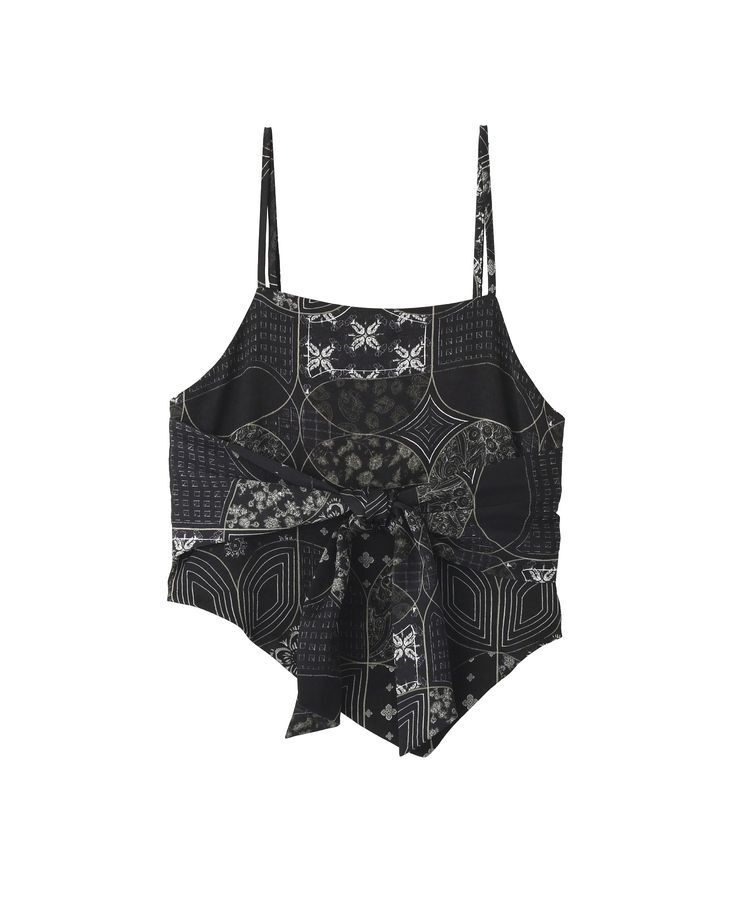 YECCA VECCA「スカーフ柄オーバーキャミ」|キャミソール|