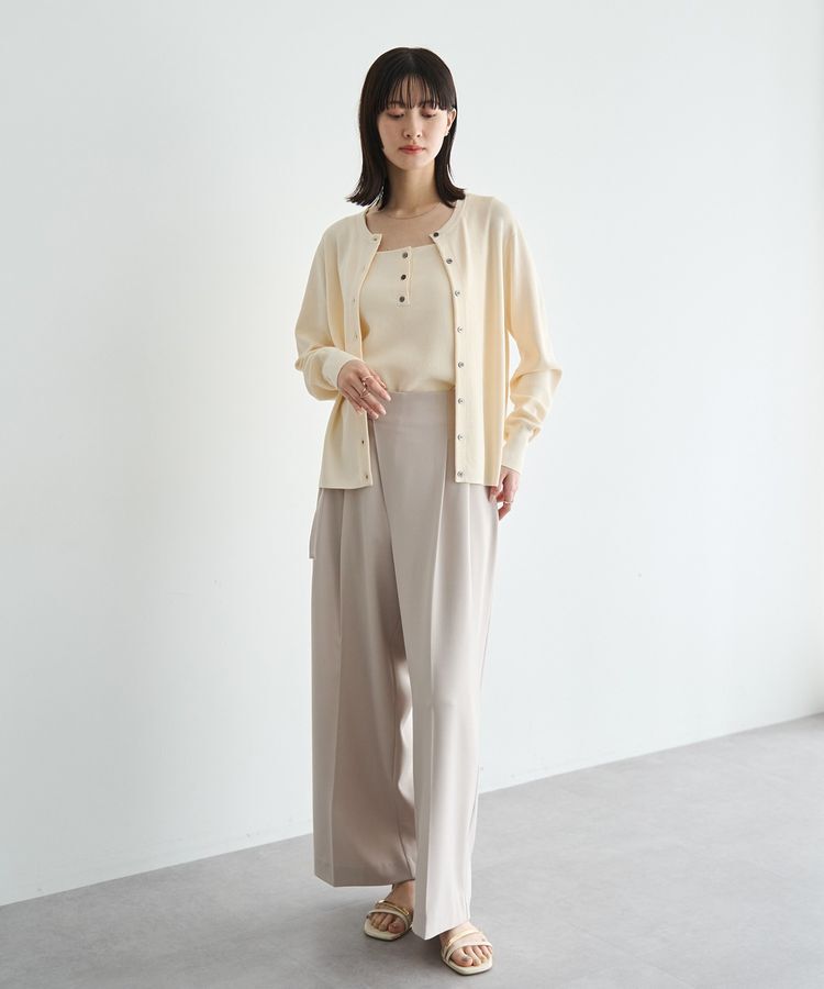 YECCA VECCA「【UVカット/マシンウォッシャブル】アンサンブルニット」|カーディガン|