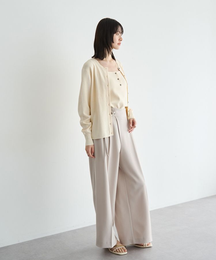 YECCA VECCA「【UVカット/マシンウォッシャブル】アンサンブルニット」|カーディガン|