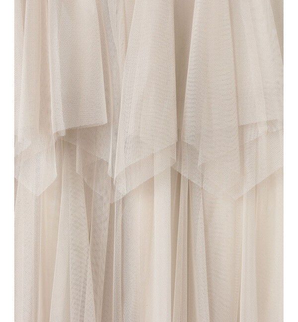 allureville「ソフトチュールティアードスカート」|スカート|