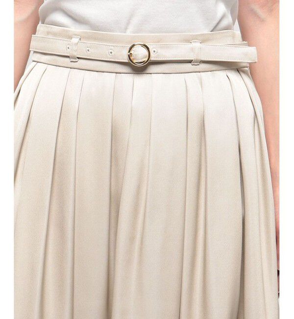 LOULOU WILLOUGHBY「【LOULOU WILLOUGHBY】ブライトツイルタックスカート」|スカート|