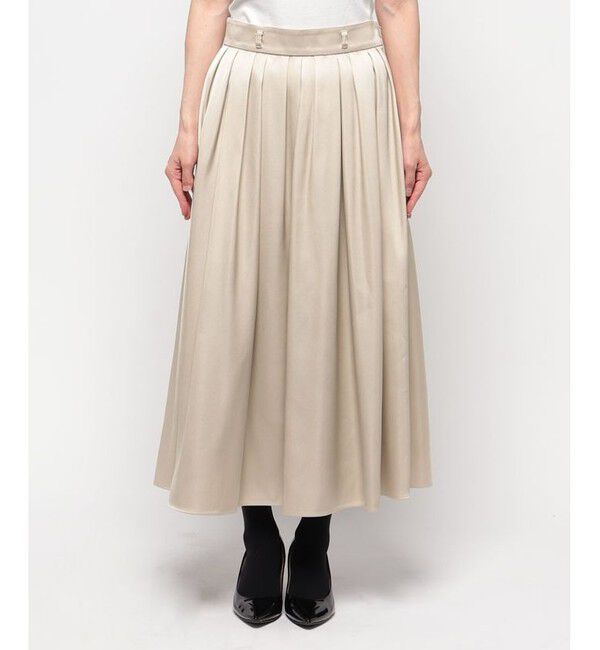 LOULOU WILLOUGHBY「【LOULOU WILLOUGHBY】ブライトツイルタックスカート」|スカート|