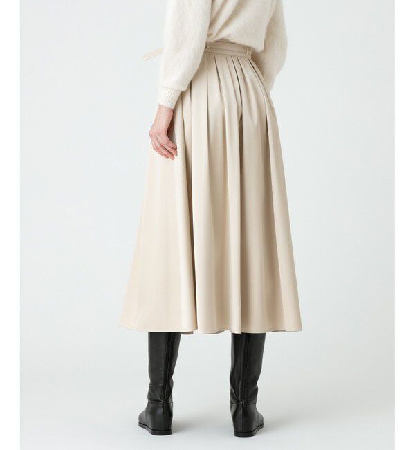 LOULOU WILLOUGHBY「【LOULOU WILLOUGHBY】ブライトツイルタックスカート」|スカート|