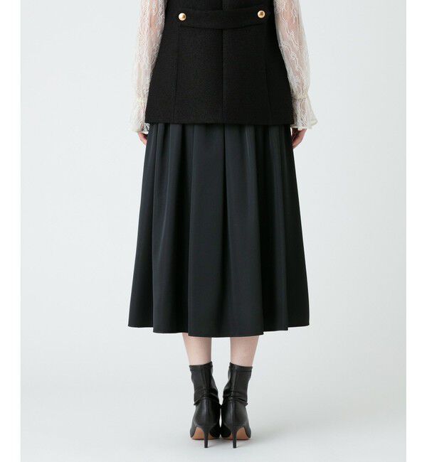 LOULOU WILLOUGHBY「【LOULOU WILLOUGHBY】ブライトツイルタックスカート」|スカート|