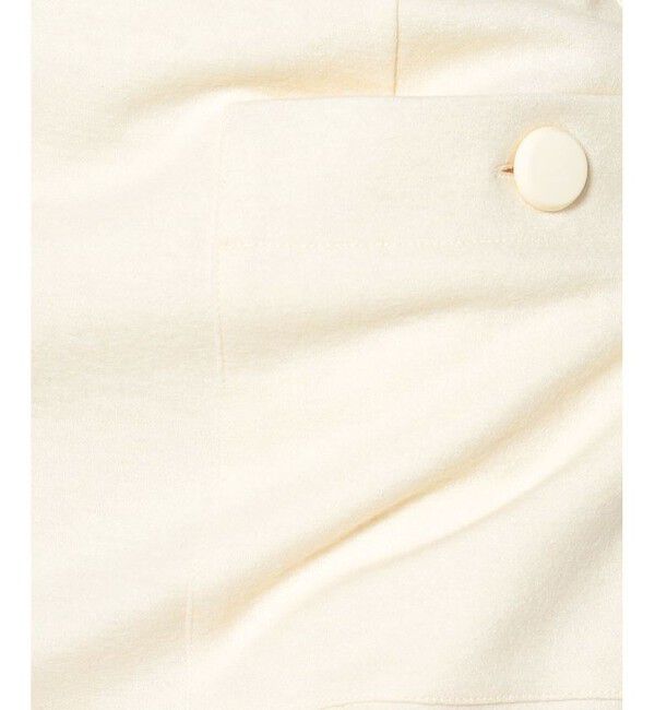 allureville「カラーメルトン釦付きタイトスカート」|スカート|