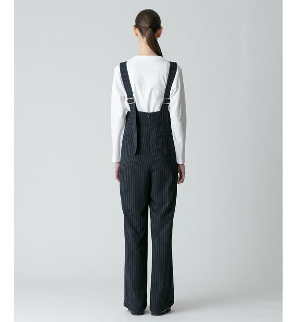 allureville「《ドラマ着用》ピンストライプサロペットパンツ」|オールインワン|