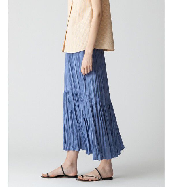 allureville「楊柳調プリーツマーメイドスカート」|スカート|