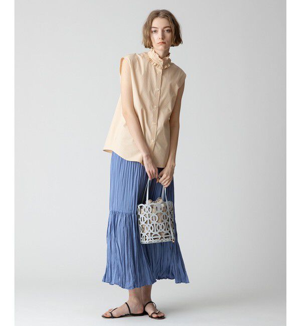 allureville「楊柳調プリーツマーメイドスカート」|スカート|