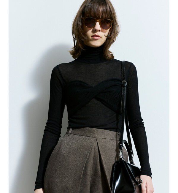 allureville「ツイストニットブラレット」|ベスト・ジレ|