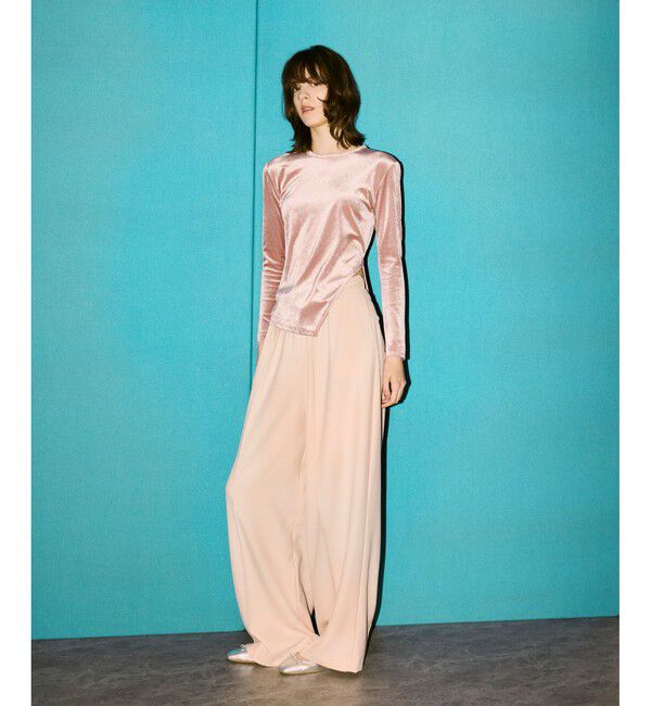 allureville「ギャバタックモダンワイドパンツ」|その他|