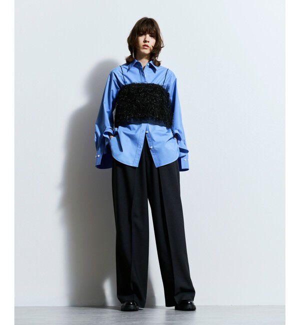 allureville「ギャバタックモダンワイドパンツ」|その他|