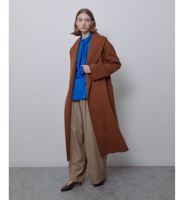allureville「カシミヤ混リバービックショールコート」|その他|