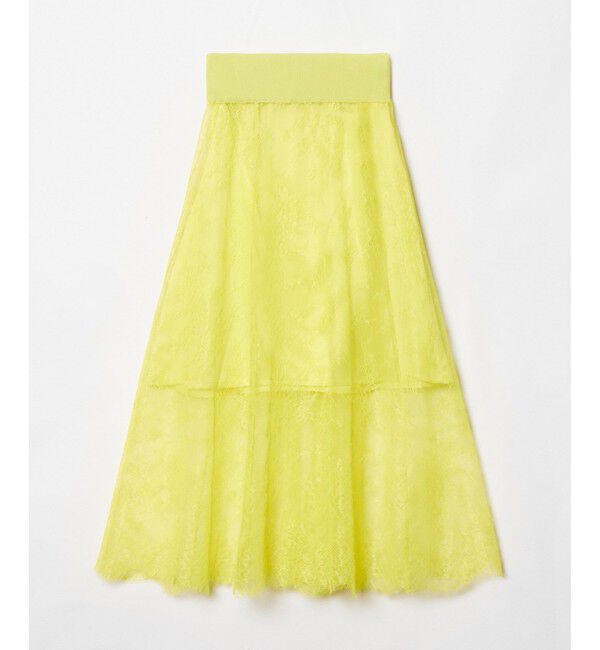 allureville「フラワーレースシースルースカート」|スカート|