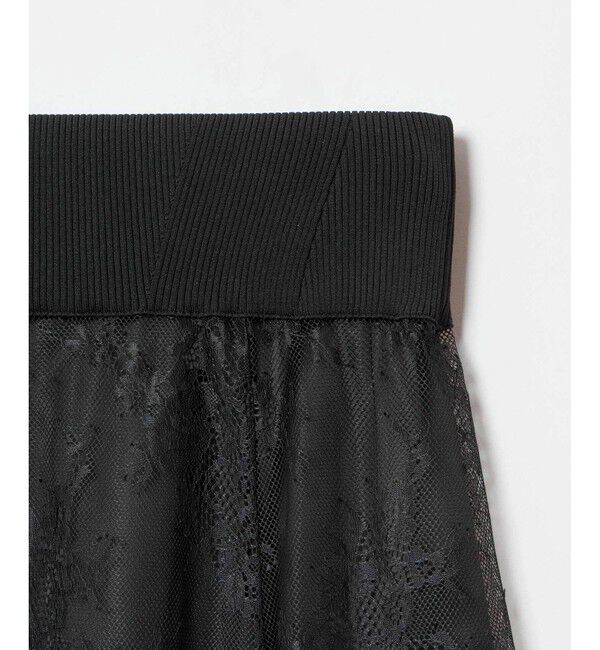 allureville「フラワーレースシースルースカート」|スカート|