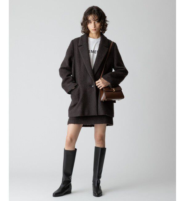 allureville「モヘヤシャギーミニスカート」|スカート|