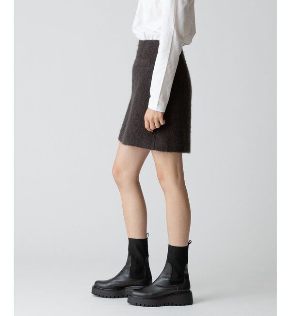 allureville「モヘヤシャギーミニスカート」|スカート|