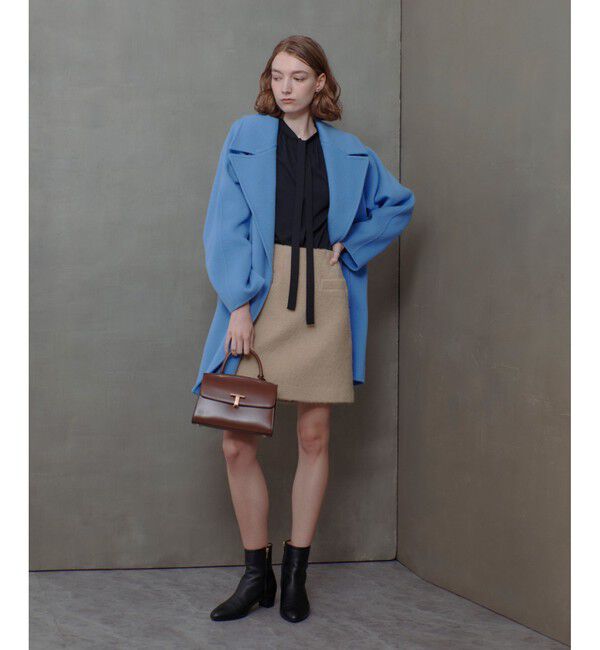 allureville「リバービッグカラーミドル丈コート」|その他|