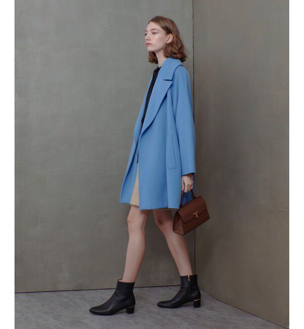 allureville「リバービッグカラーミドル丈コート」|その他|