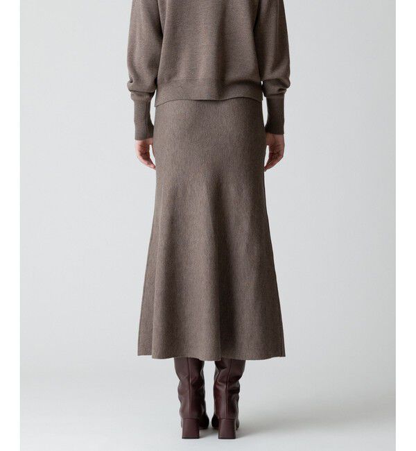 allureville「【セットアップ対応可能】ウール混Wフェイスナローマーメイドスカート」|スカート|