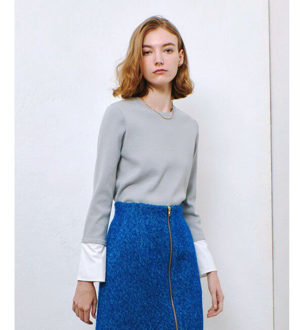 allureville「カフスドッキングプルオーバー」|ニット・セーター|