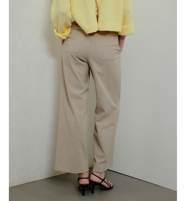 allureville「シェルタリングタックワイドパンツ」|チノ|