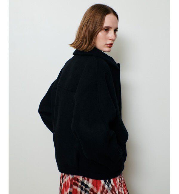 allureville「ウールモッサステンカラーブルゾン」|ブルゾン・スタジャン|