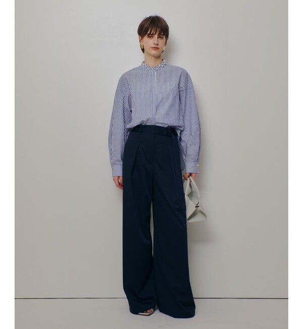 allureville「パールカラーロンストコクーンブラウス」|シャツ・ブラウス|