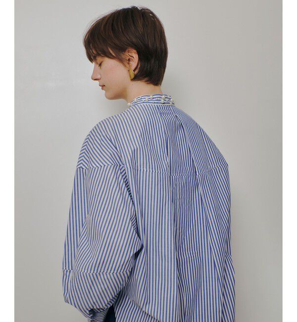 allureville「パールカラーロンストコクーンブラウス」|シャツ・ブラウス|