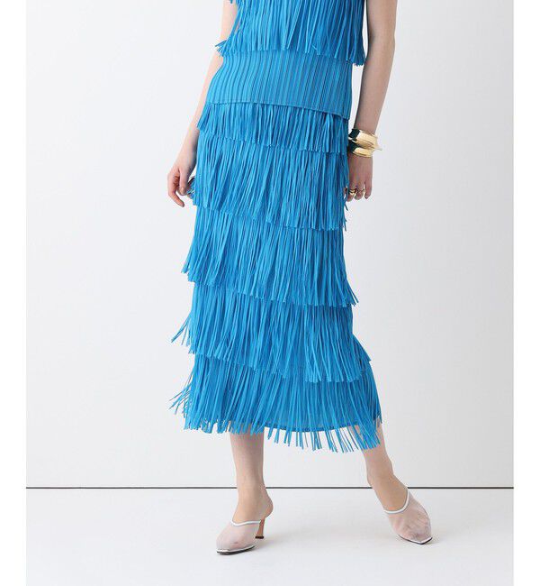 allureville「プリーツフリンジスカート」|スカート|