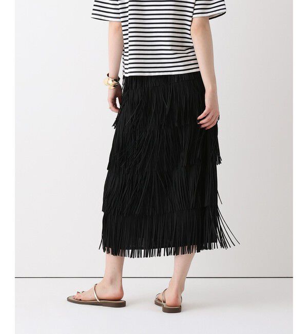 allureville「プリーツフリンジスカート」|スカート|