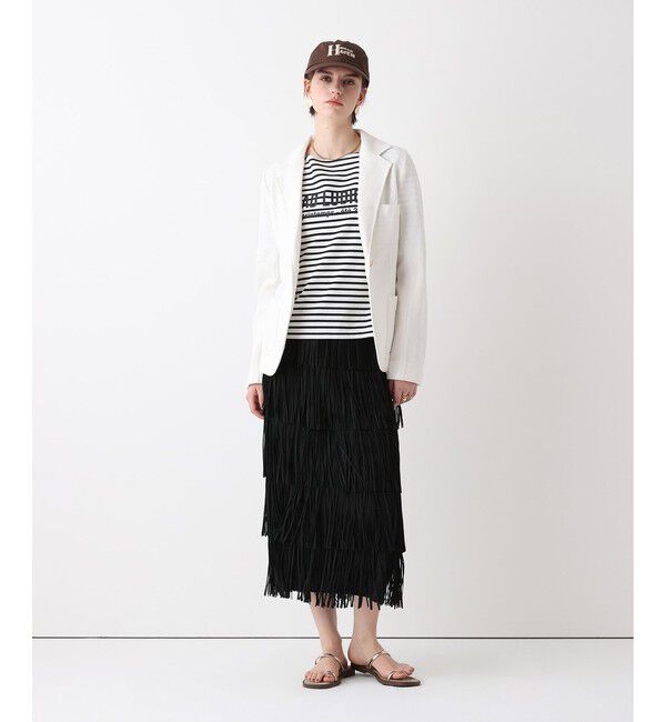 allureville「プリーツフリンジスカート」|スカート|