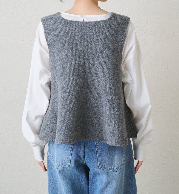  「片畦ニットビスチェ」|ニット・セーター|