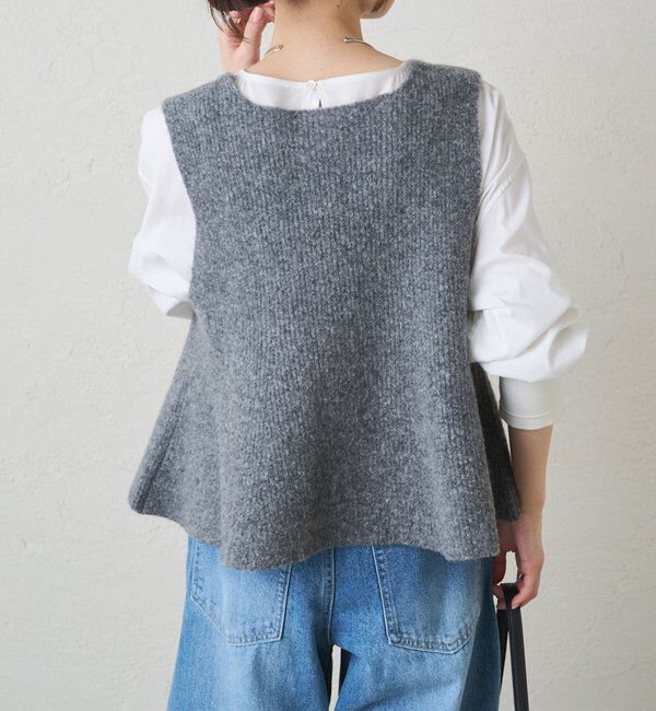  「片畦ニットビスチェ」|ニット・セーター|