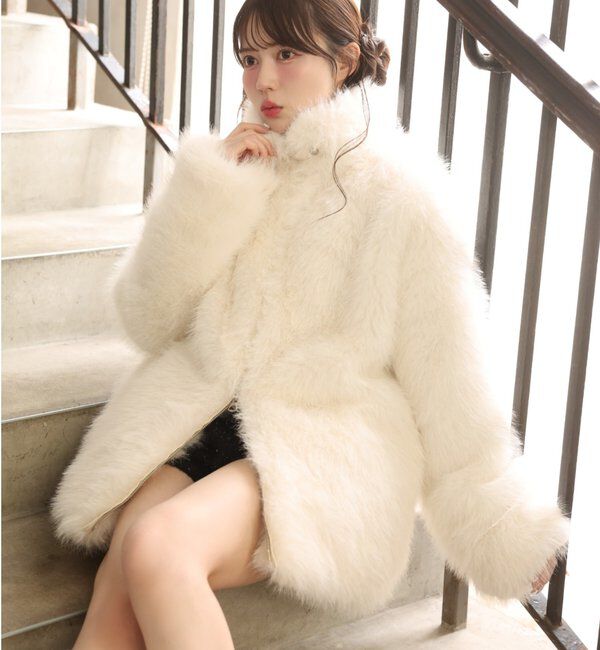 ミドルフェイクファージャケット｜ルミネのファッション通販アイルミネ