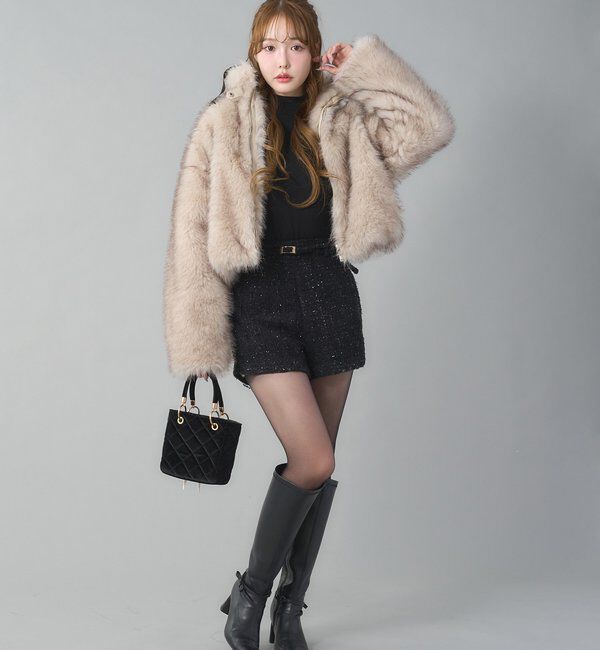 フェイクファーショートブルゾン｜ルミネのファッション通販アイルミネ