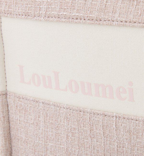  「【LouLoumei】スカーフ付ツイード横長キャリーオントート／自立可能／推し活」|ショルダー・メッセンジャー|