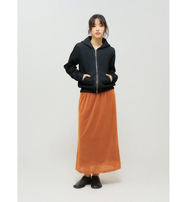 MIDIUMISOLID「MIDIUMISOLID for Ladies シアーベロアリブスカート」|スカート|