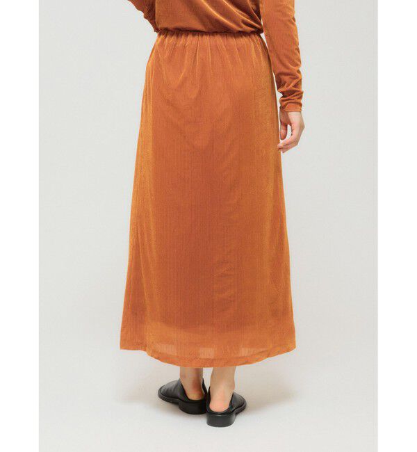 MIDIUMISOLID「MIDIUMISOLID for Ladies シアーベロアリブスカート」|スカート|